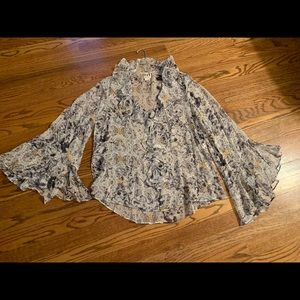 Haute Hippie boho style floral print blouse